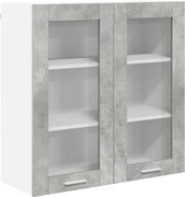 vidaXL Dulap suspendat Gri din beton 80 x 31 x 80 cm Lemn compozit