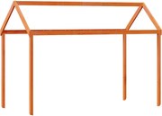 vidaXL Acoperiș pat de copii, maro, 217x85,5x154 cm, lemn masiv pin