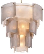 Candelabru LUX design deosebit Asinara L, sticla fumurie