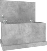 vidaXL Cutie de depozitare, gri beton, 70x40x38 cm, lemn prelucrat