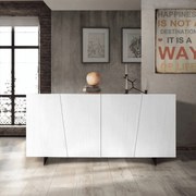 COMODA CU PICIOR STICLA - LEMN NATUR PERIAT