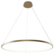 Lustra LED moderna design circular BRENO auriu 80cm