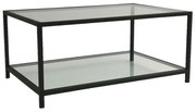 Măsuță de cafea Astra Black cu sticlă fumurie