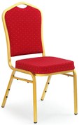 Scaun de sufragerie Carn (bordo + auriu). Promo -6%. 769923