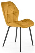 Scaun de bucaterie Pelor, galben/negru
