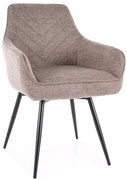 Scaun de dining SERVIO BREGO bej inchis