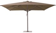 Umbrela terasa Horecalux Liva, 4x4 m cu suport din granit 90 kg, bej