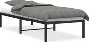 vidaXL Cadru pat metalic, negru, 80x200 cm