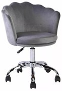 Scaun de birou Rose velvet gri Blu14