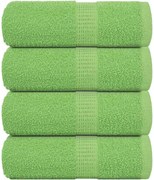 vidaXL Prosoape de baie, FROGN, 4 buc., verde măr, 30x30 cm, 360 g/m²