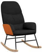 vidaXL Scaun balansoar, negru, material textil