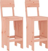 vidaXL Taburete de bar, 2 buc., 40x48,5x115,5 cm, lemn masiv Douglas