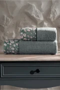 Set prosop și prosop de corp NEW LUELLA, 2 buc Verde / Green Set (prosop 50x100cm, prosop de corp 75x150cm)