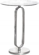 Masuta laterala din aluminiu Elegance 60cm argintiu