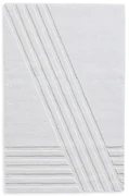 Covor Kyoto alb, mai multe dimensiuni - Woud Dimensiuni: 140 x 90 cm
