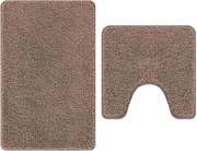 vidaXL Set de mochete anti-derapante pentru baie 2 pcs Maro PP