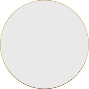 vidaXL Oglindă de perete rotundă, auriu, Ø 60 cm
