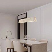 Lustra suspendata LED, cristale sticla ARIETTA