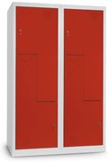 Dulap metalic Z, 120 x 50 x 180 cm, inchidere cilindrica, rosu - ral 3000