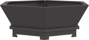 vidaXL Cuptor de foc Negru 75 x 75 x 28 cm Oțel
