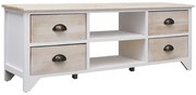 vidaXL Comodă TV,108x30x40 cm, lemn masiv de paulownia