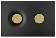 Clapeta de actionare negru/auriu mat Alca Dot Dot