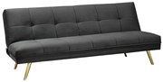 Canapea extensibila Culoare gri, MORITZ VELVET