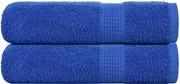 vidaXL Prosoape de duș, FROGN, 2 buc., albastru, 70x140 cm, 360 g/m²