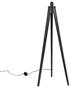 Lampă de podea rustică cu trepied negru - Tripod Classic