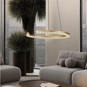 Lustra circulara aluminiu auriu GREAMY D-46cm