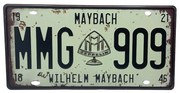 Placuta inmatriculare decorativa MAYBACH, 30x15cm, Metal