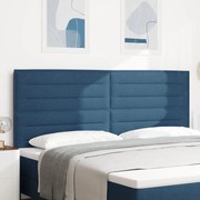 vidaXL Tăblie cap cu headboard Manual albastru 200 cm țesătură