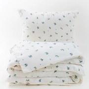 Lenjerie de pat din muselină Matex Afine, 140 x 200 cm, 70 x 90 cm