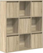 vidaXL Bibliotecă, stejar sonoma, 89x24x101,5 cm, lemn prelucrat