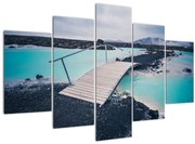 Tablou cu pod din lemn (150x105 cm)