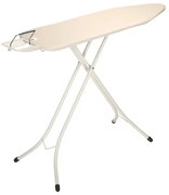 Masa de calcat Brabantia B 1003333, 124x38 cm, 7 pozitii de reglare, Suport fier calcat, Ecru