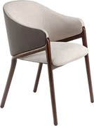 Scaun cu brate tapitat design italian Nogal