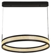 Lustră LED dimabilă pe cablu LED/45W/230V negru + telecomandă