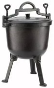Vas de gatit din fonta Kinghoff KH 2233, Vânătoare, 10 litri, Negru