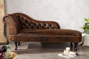 Canapea relax clasica stil englezesc Chesterfield maro antic