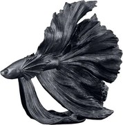 Statueta decorativa extravaganta Fisch Crowntail 65cm, negru