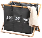 Kesper 19597 Coș de rufe pliabil, 57 x 63 x 38 cm