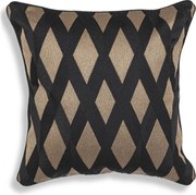 Perna decorativa LUX Splender 50x50cm, negru/ auriu