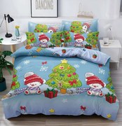 Set Lenjerie De Pat Craciun 6 Piese Pat 2 Persoane, Christmas Collection