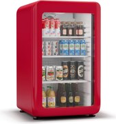 Klarstein Audrey Evo frigider pentru băuturi, Design retro, Uși din sticlă, 113 L, Clasa energetică C