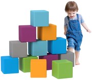 HOMCOM Jucărie de cățărat și cățărat pentru copii, spumă EPE moale, 20x20x20 cm, Multicolor, 1-3 ani | Aosom Romania