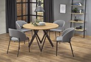 Set masa rotunda Mozambik ø120 cm + 4 scaune K373 gri