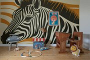 Tapet Zebra, Orange, Rebel Walls