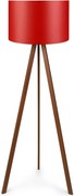 Lampadar AYD-1573, rosu/nuc, 20x38x140 cm