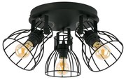 Lampa spot ALANO BLACK 3xE27/60W/230V